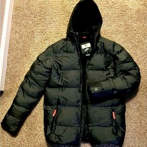Boys “C9 by Champion” Hooded Puffer Jacket - Black, Size XL (16).